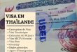 Visa en Thaïlande