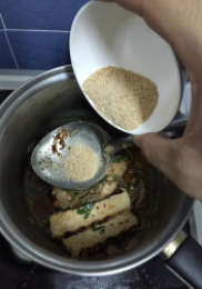 6 + poudre de riz grillé