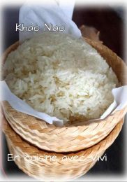 ingrédient pour recette du riz gluant au lait de coco et mangue