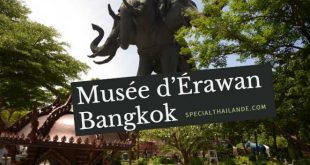 musée d'érawan Bangkok énorme éléphant à trois têtes